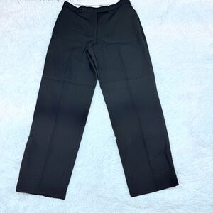 Partow high waisted straight leg wool Dress Pants in black